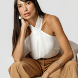 Blusa Com Pregas Na Gola Cinthia