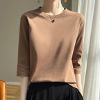 Blusa de Algodão Mercerizado para Casual Chic Fiorenze
