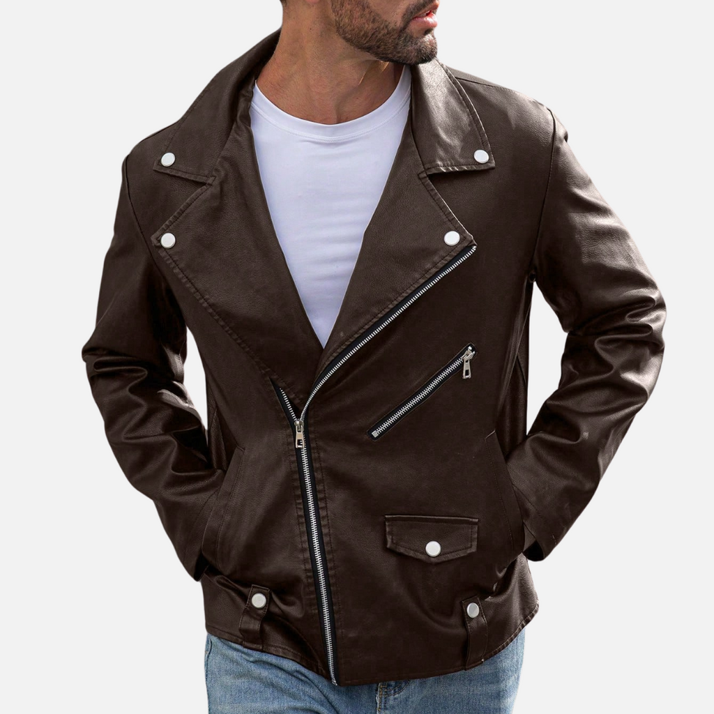 Jaqueta de Couro Masculina Fiorenze FRZ816