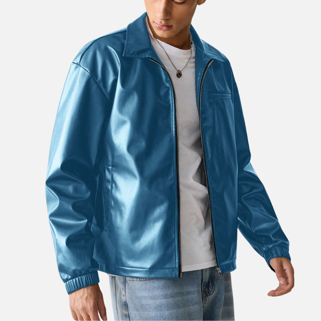 Jaqueta de Couro Masculina Fiorenze FRZ817