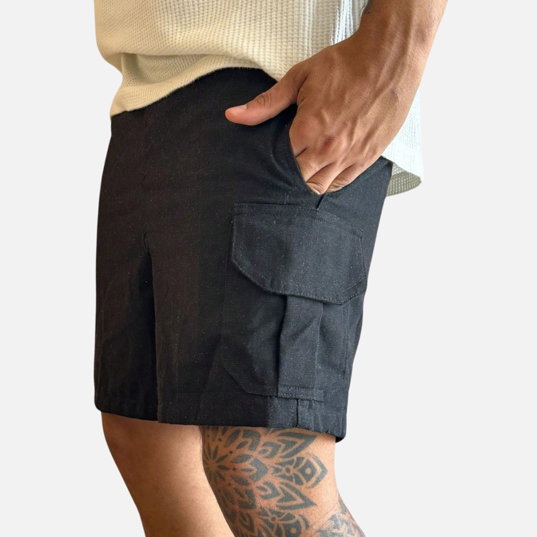 Short Cargo de Linho Masculino Fiorenze FRZ84