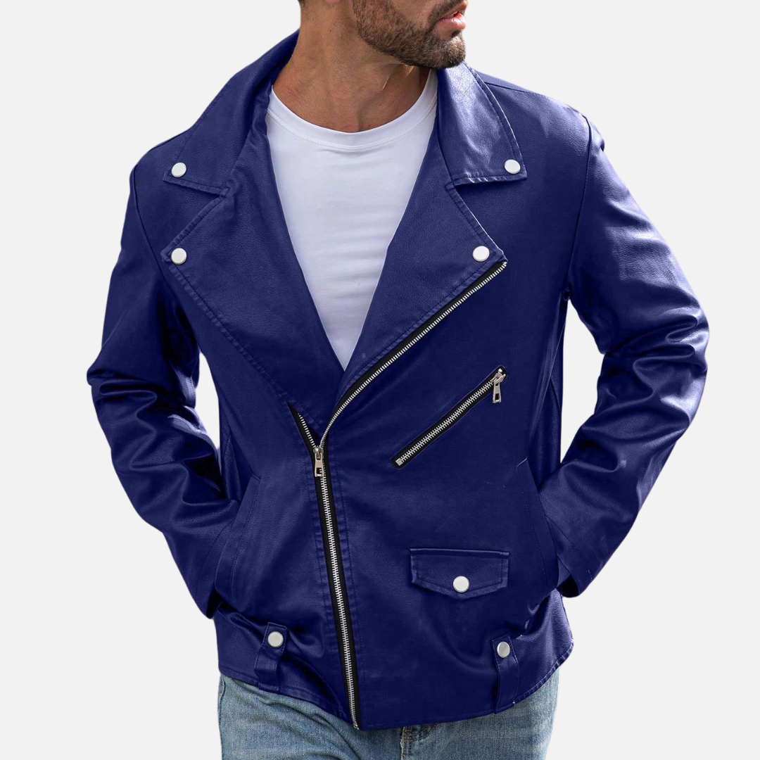 Jaqueta de Couro Masculina Fiorenze FRZ816
