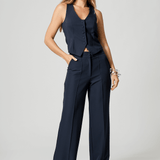 Calça Pantalona Com Vinco - Uban Fiorenze