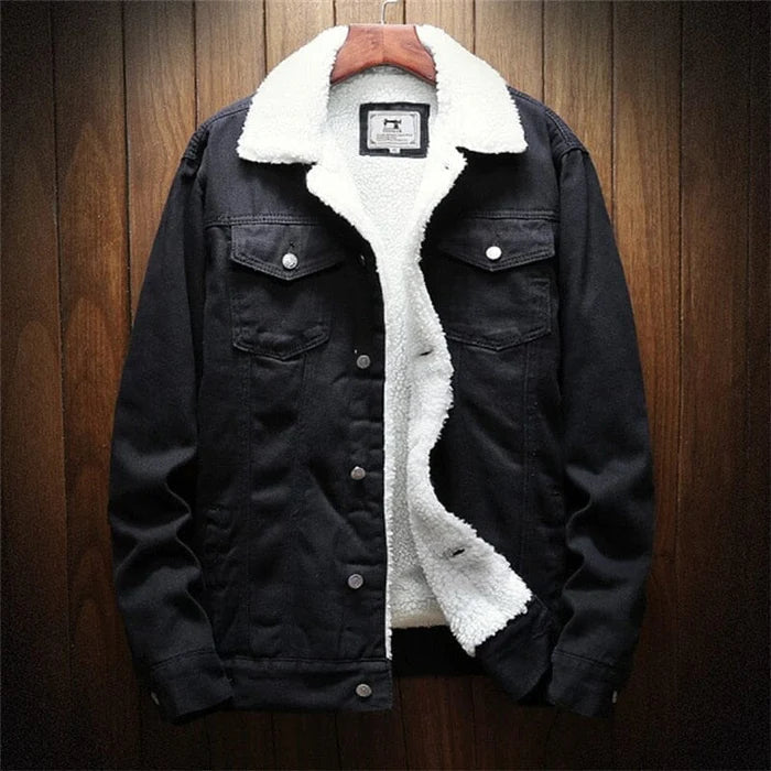 Jaqueta Jeans Masculina Forrada em Lã Fiorenze FRZ189