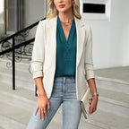 Blusa Regata em Seda Sintética com Decote v Fiorenze