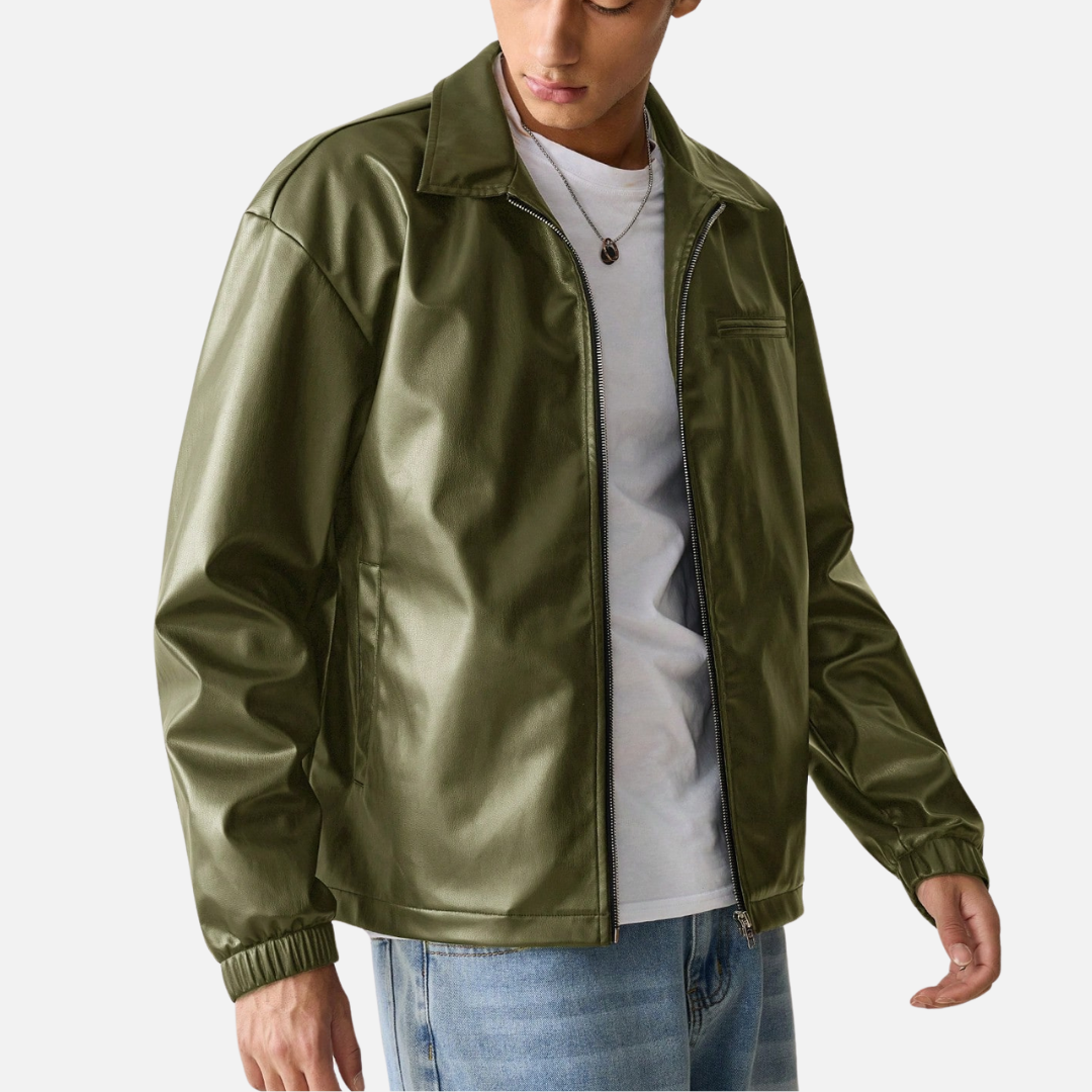 Jaqueta de Couro Masculina Fiorenze FRZ817