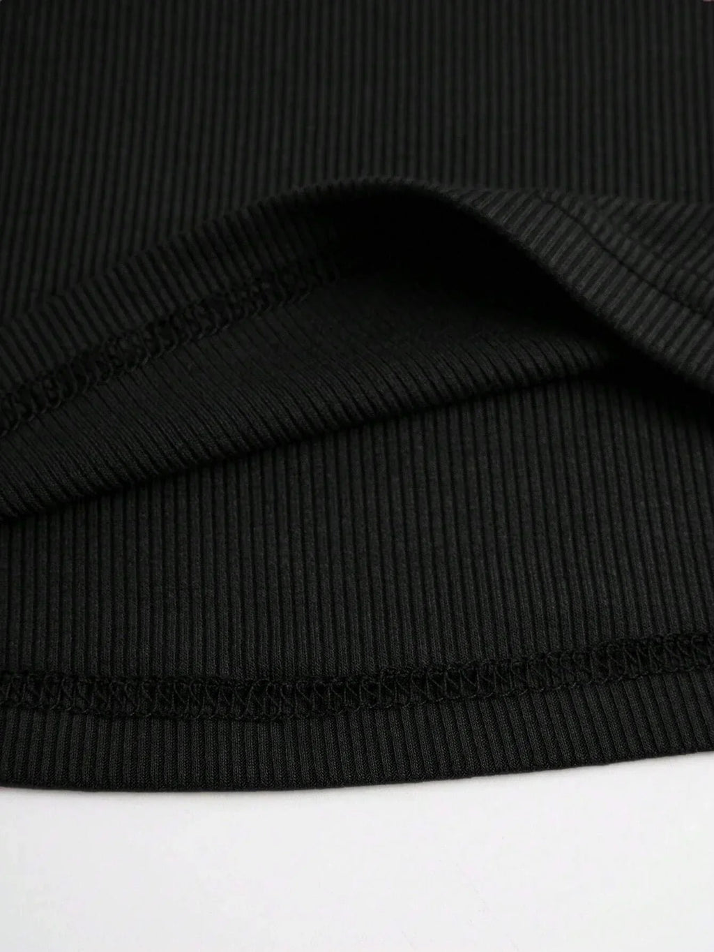 Camiseta de Malha com Elastano Recorte Vazado Fiorenze