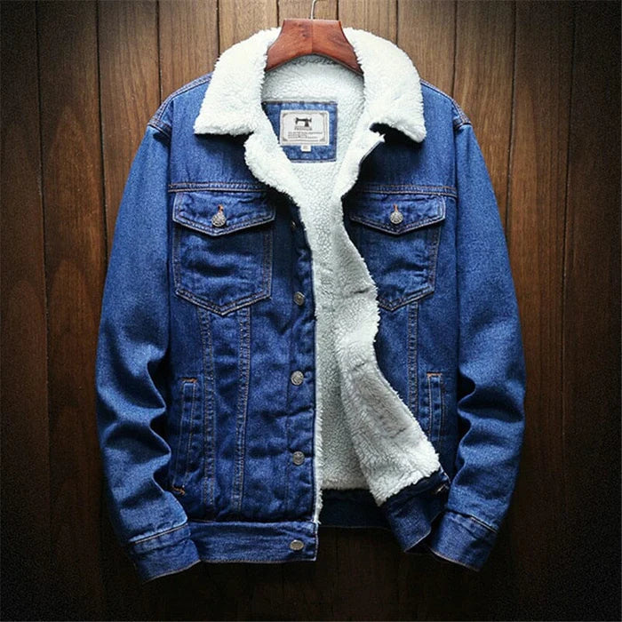 Jaqueta Jeans Masculina Forrada em Lã Fiorenze FRZ189