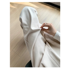 Calça Pantalona de Cintura Alta em Lã para Uso Casual Fiorenze