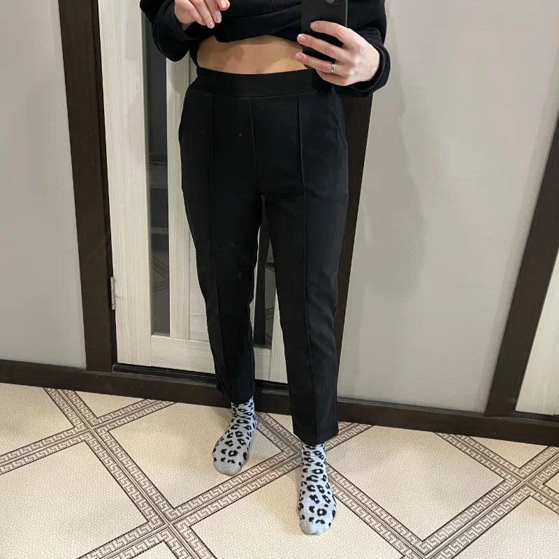 Calça de Alfaiataria Ajustada com Cintura Alta para Escritório Fiorenze