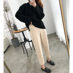 Calça de Alfaiataria Ajustada com Cintura Alta para Escritório Fiorenze