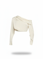 Blusa Elegante de Um Ombro Só - França