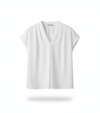Blusa Social em Chiffon com Manga Curta Fiorenze