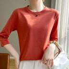 Blusa de Algodão Mercerizado para Casual Chic Fiorenze