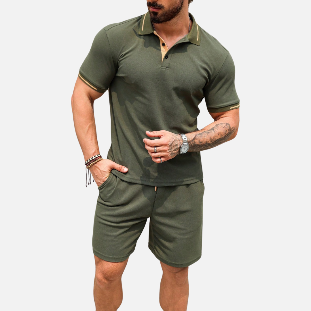 Conjunto Camisa Polo e Short Masculino Fiorenze FRZ24