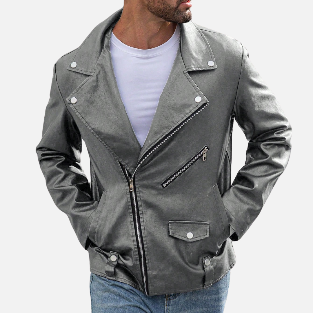 Jaqueta de Couro Masculina Fiorenze FRZ816
