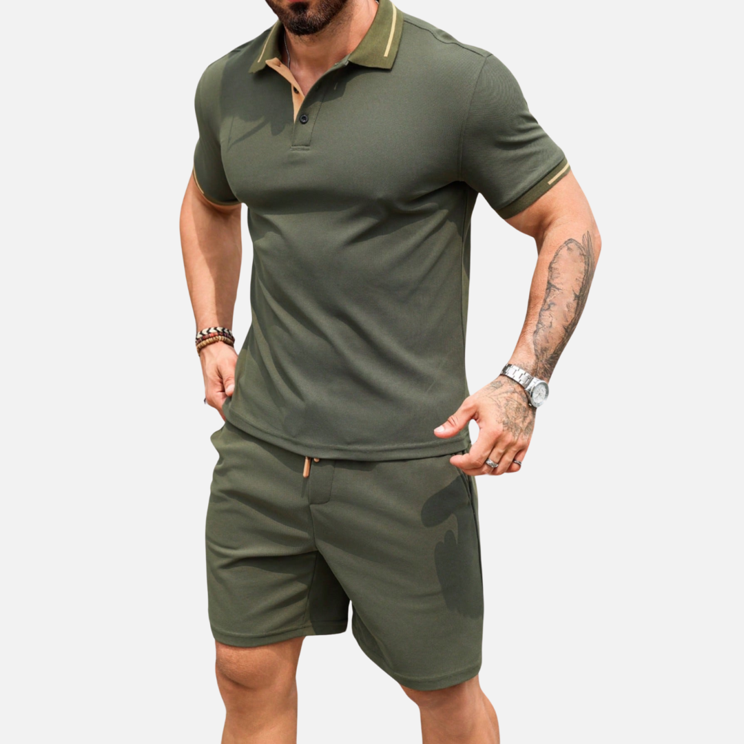 Conjunto Camisa Polo e Short Masculino Fiorenze FRZ24