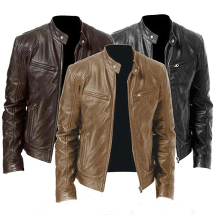 Jaqueta de Couro Masculina Fiorenze FRZ187