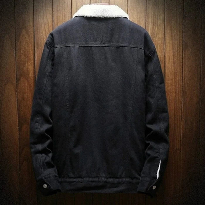 Jaqueta Jeans Masculina Forrada em Lã Fiorenze FRZ189
